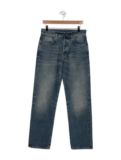 Pre-owned 6397 Mid-rise Straight Leg Jeans W/ Tags In Blue