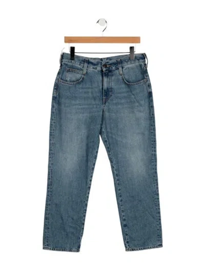 Pre-owned 6397 Mid-rise Straight Leg Jeans W/ Tags In Blue