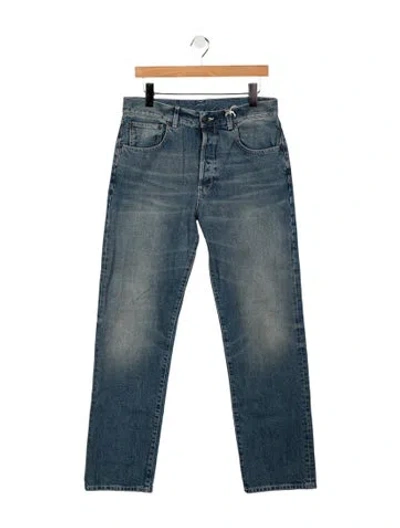 Pre-owned 6397 Mid-rise Straight Leg Jeans W/ Tags In Blue