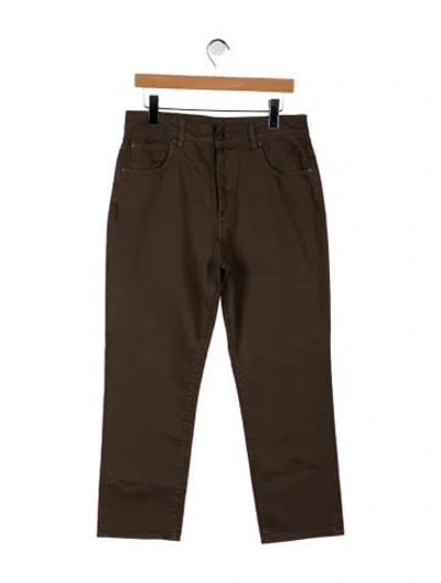 Pre-owned 6397 Mid-rise Straight Leg Jeans W/ Tags In Brown