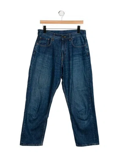 Pre-owned 6397 Mid-rise Wide Leg Jeans In Blue