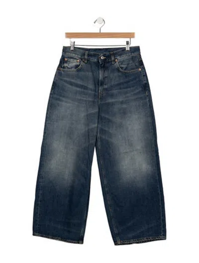Pre-owned 6397 Mid-rise Wide Leg Jeans W/ Tags In Blue