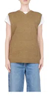 6397 Milano Sweater Vest In Hunter In Green