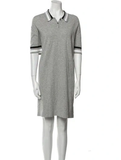 Pre-owned 6397 Mini Dress In Gray