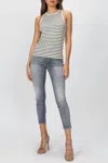 6397 Mini Skinny Jean In Stone Wash Grey In Multi