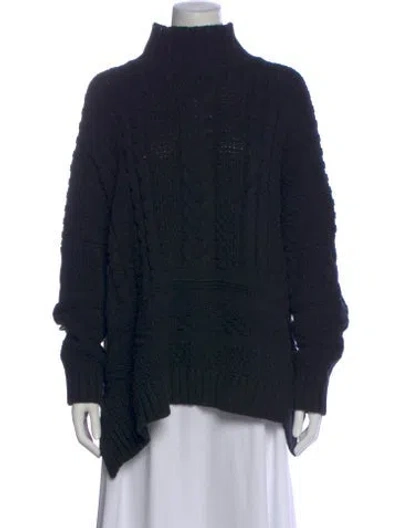 Pre-owned 6397 Mock Neck Sweater In Black