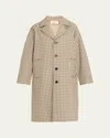 6397 Motaring Check Wool Coat In Multi