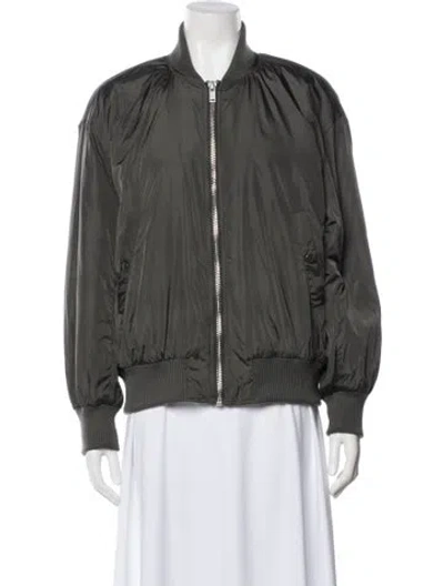 Pre-owned 6397 Nylon Bomber Jacket In Green