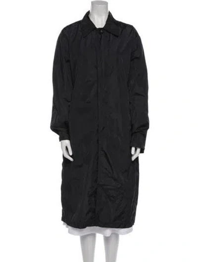 Pre-owned 6397 Nylon Floral Print Denim Jacket In Gray