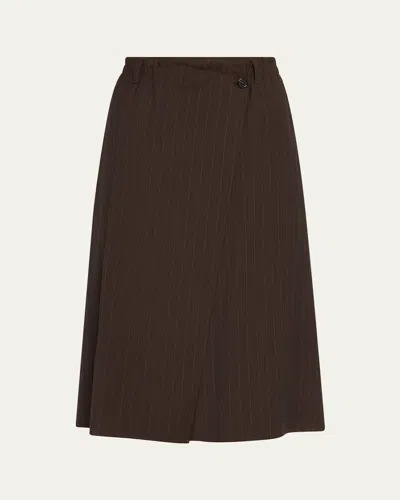 6397 PINSTRIPE WRAP SHORTS