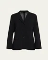 6397 Relaxed Wool Sporting Coat In Black