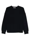 6397 Ribbed Crew-neck Sweater In Black