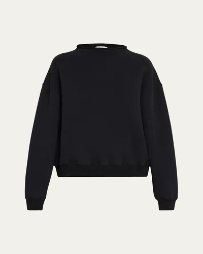 6397 Rolled Neck Sweatshirt In Black