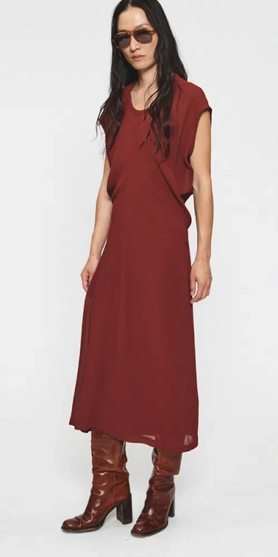 6397 S-curve Dress Bordeaux