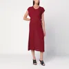6397 S-curve Dress In Bordeaux Chiffon