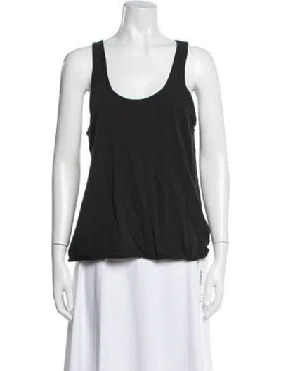 Pre-owned 6397 Scoop Neck Sleeveless Top In Black