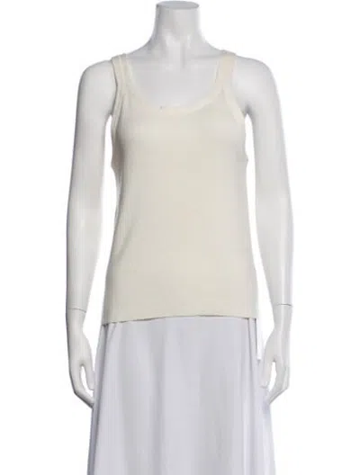 Pre-owned 6397 Scoop Neck Sleeveless Top In Neutrals