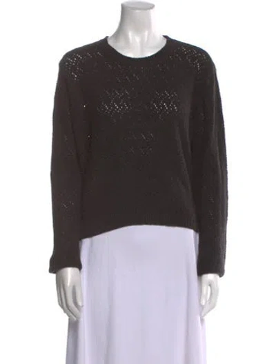 Pre-owned 6397 Scoop Neck Sweater In Gray