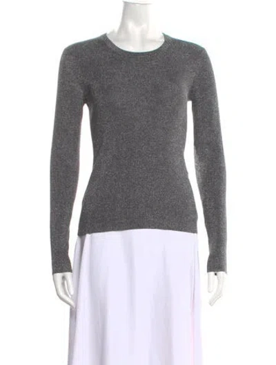 Pre-owned 6397 Scoop Neck Sweater In Gray