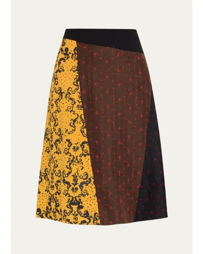 6397 Scraps Knee-length Skirt In Multi