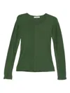 6397 Seam-detail T-shirt In Green