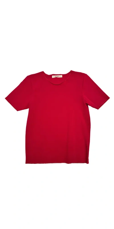 6397 Second Skin Tee Rouge In Red