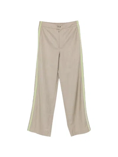 6397 Side Stripe Trousers In Neutral