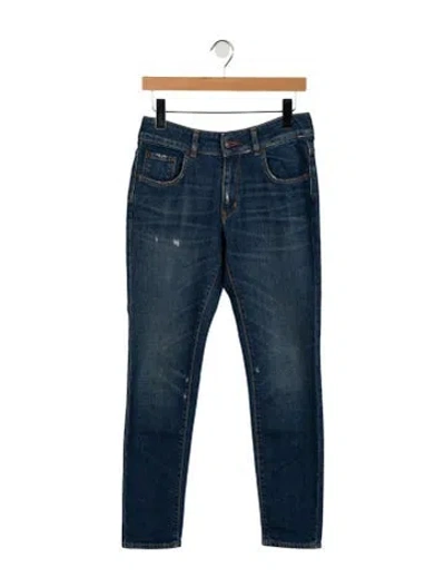 Pre-owned 6397 Skinny Leg Pants In Blue