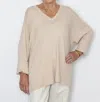 6397 Slinky V-neck Sweater In Heater Oat