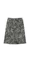 6397 Printed Slip Midi Skirt In Zebra