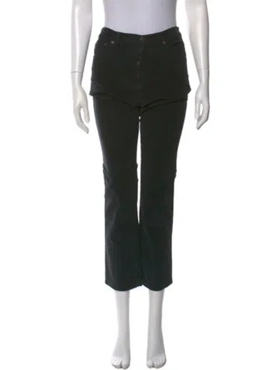 Pre-owned 6397 Straight Leg Pants In Black