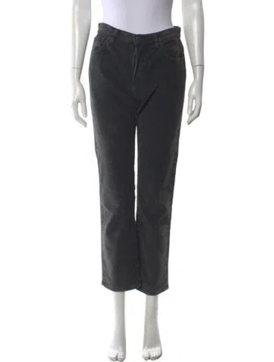 Pre-owned 6397 Straight Leg Pants In Black