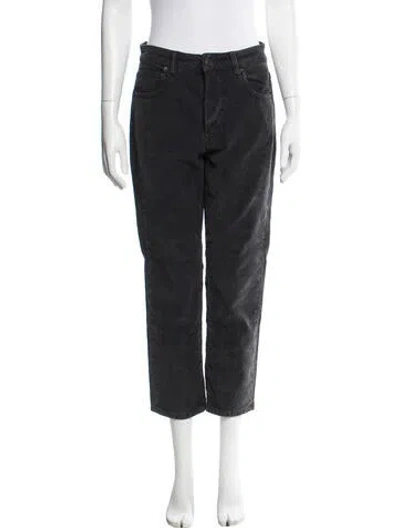Pre-owned 6397 Straight Leg Pants In Black