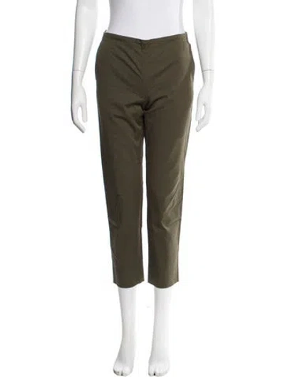 Pre-owned 6397 Straight Leg Pants In Green