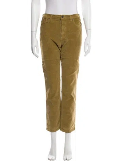 Pre-owned 6397 Straight Leg Pants In Yellow