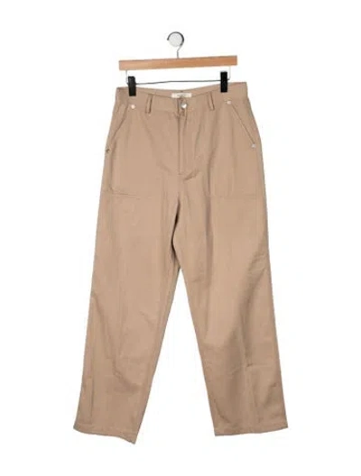 Pre-owned 6397 Straight Leg Pants In Yellow