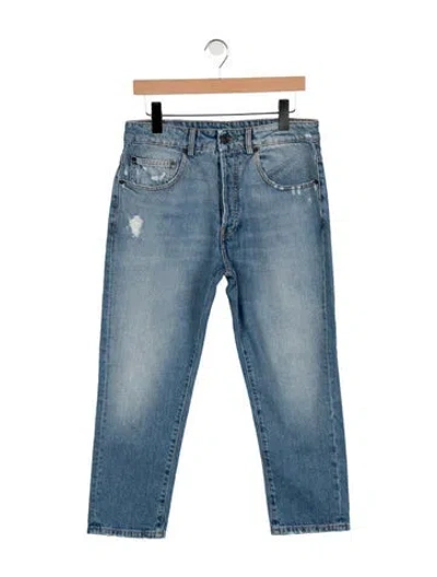 Pre-owned 6397 Straight-leg Jeans In Blue