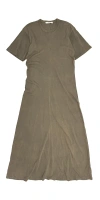 6397 Sunbleached Draped Dress Army