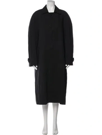 Pre-owned 6397 Trench Coat In Black