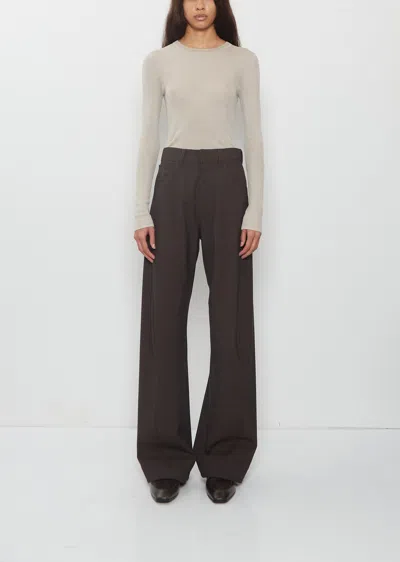 6397 Twisted Seam Wool Pant In Brown