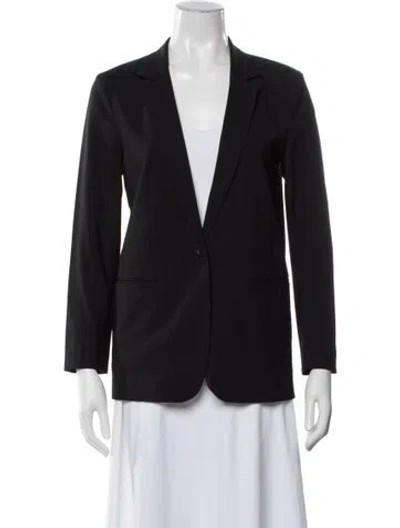Pre-owned 6397 Virgin Wool Blazer In Black