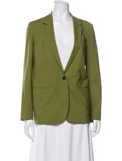 Pre-owned 6397 Virgin Wool Blazer In Green