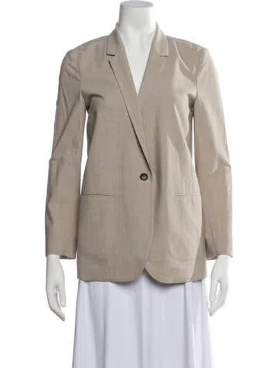 Pre-owned 6397 Virgin Wool Blazer In Neutrals