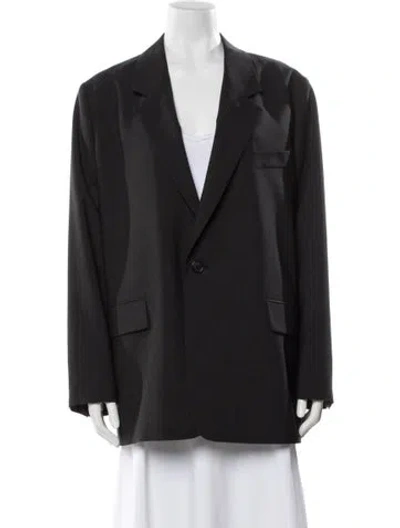 Pre-owned 6397 Virgin Wool Blazer W/ Tags In Gray