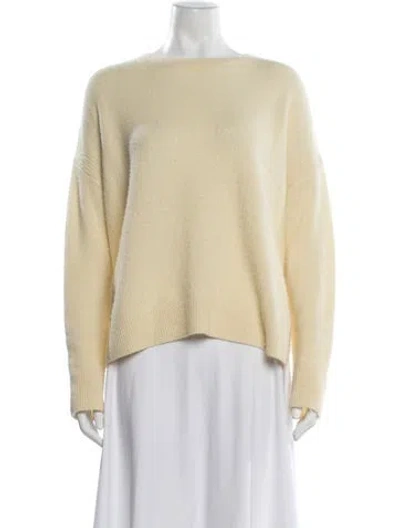 Pre-owned 6397 Virgin Wool Crew Neck Sweater In Neutrals