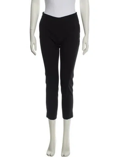 Pre-owned 6397 Virgin Wool Skinny Leg Pants In Black
