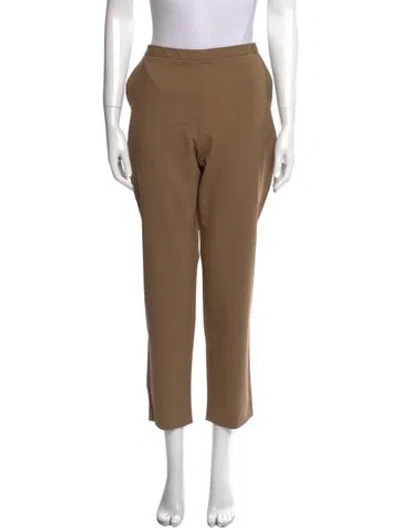 Pre-owned 6397 Virgin Wool Skinny Leg Pants In Brown