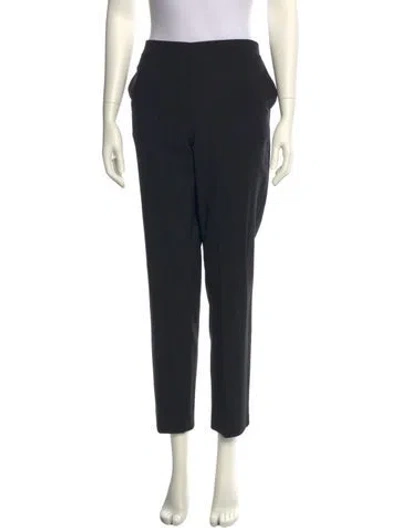 Pre-owned 6397 Virgin Wool Straight Leg Pants In Blue