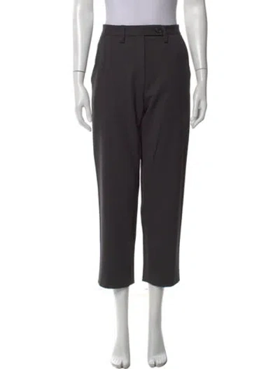 Pre-owned 6397 Virgin Wool Straight Leg Pants In Gray
