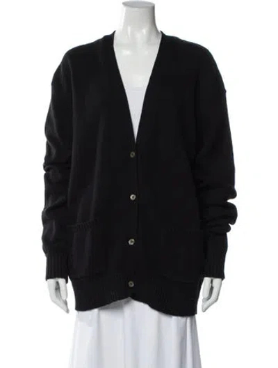 Pre-owned 6397 V-neck Sweater In Blue